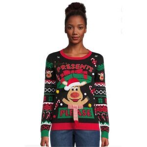 No Boundaries Juniors Christmas Sweater Midweight Size XL 15-17 See Description